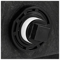 R&eacute;servoir de stockage, 69" p x 63,25" la x 25" h, Capacit&eacute; 2500 lb, Noir - Rubbermaid FG424700BLA