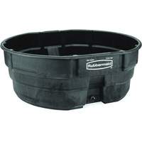 R&eacute;servoir de stockage, 69" p x 63,25" la x 25" h, Capacit&eacute; 2500 lb, Noir - Rubbermaid FG424700BLA
