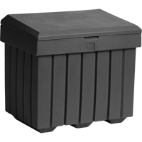 Economy Salt Sand Storage Container, 32" x 23" x 27-1/2", 10 cu. Ft., Grey - Tillson Brands 2111250