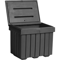 Economy Salt Sand Storage Container, 32" x 23" x 27-1/2", 10 cu. Ft., Grey - Tillson Brands 2111250