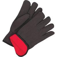 Gants en jersey classiques, Taille unique, Noir, Molleton rouge, &agrave; enfiler - Bob Dale Gloves 10-9-210BR