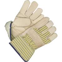 Gants d'ajusteur classiques avec paume renforc&eacute;e, Taille unique, Paume en Cuir fleur de vache, Doublure en Peluche d'acrylique - Bob Dale Gloves 40-9-2816