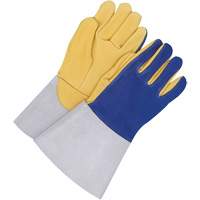TIG Welder Gloves with 5.5" Cuff, Grain Deerskin, Size 10 - Bob Dale Gloves 64-1-777D-10