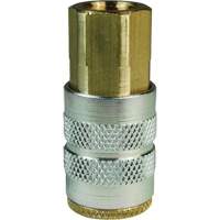Coupleur pneumatique manuel de s&eacute;rie F, Laiton, 1/4", NPTF femelle, 500 psi - Dixon Group 2FF2-B