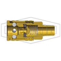 M-Series ARO Pneumatic Manual Coupler, 1/4" - Dixon Group 2MM2-B
