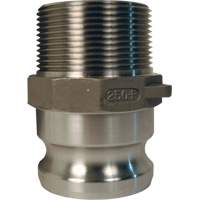 Adaptateur &agrave; came et cannelure Global, Acier inoxydable, Type F, 2", NPT m&acirc;le, 250 PSI - Dixon Group G200-F-SS