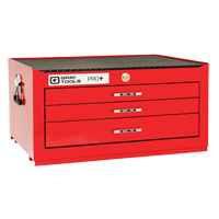 PRO+ Series Intermediate Chest, 26" W, 3 Drawers, Red - Gray Tools 93503