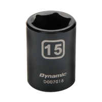 Metric Socket, Impact, 12 mm, 3/8" Drive, 6 Points - Dynamic Tools D007012
