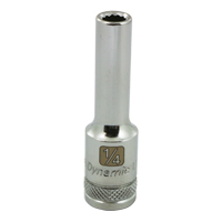 SAE Socket, 1", 3/8" Drive, 12 Points, Deep - Dynamic Tools D009632