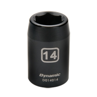 Douille m&eacute;trique, Chocs, 36 mm, Prise 1/2", 6 pans - Dynamic Tools D014036