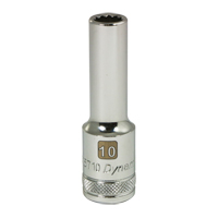 Metric Socket, 25 mm, 1/2" Drive, 12 Points, Deep - Dynamic Tools D015725