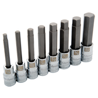 Long SAE Socket Set, 8 Pcs - Dynamic Tools D018019