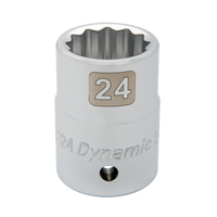 Douille m&eacute;trique, 46 mm, Prise 3/4", 12 pans - Dynamic Tools D022146