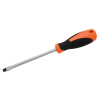 Slotted Screwdriver, 5/16" Tip, Round, 10-5/8" L, Cushion Grip Handle - Dynamic Tools D062005