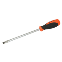 Slotted Screwdriver, 3/8" Tip, Round, 12-5/8" L, Cushion Grip Handle - Dynamic Tools D062006