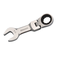 Cl&eacute; &agrave; cliquet courte avec t&ecirc;te flexible SAE - Dynamic Tools D076220