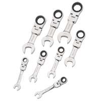 Jeu de cl&eacute;s &agrave; cliquet courtes, Combinaison, 8 morceaux, Imp&eacute;rial - Dynamic Tools D076607
