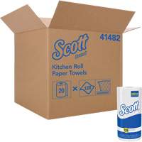 Rouleau de chiffons de cuisine Scott, 1 Pli, 128 Feuilles/rouleau, 11" la, 8,78" lo - Kimberly-Clark 41482