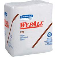 Serviettes jetables L20 WypAll, Tout usage, 12-1/2" lo x 12" la - Kimberly-Clark 47022