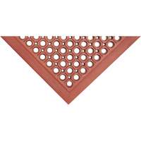 Tapis de s&eacute;rie Competitor, &agrave; fentes, 3' x 5' x 7/8", Orange, Caoutchouc naturel - Edgewood Matting CBI140305