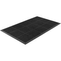 Tapis de s&eacute;rie Competitor, &agrave; fentes, 3' x 5' x 7/8", Noir, Caoutchouc naturel - Edgewood Matting CBI220305