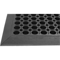 Tapis de s&eacute;rie Competitor, &agrave; fentes, 3' x 5' x 7/8", Noir, Caoutchouc naturel - Edgewood Matting CBI220305