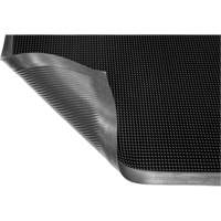 Gritstop Fingermat Matting, Rubber, Scraper Type, Textured Pattern, 2-2/3" x 3-3/4", Black - Edgewood Matting GFM223239
