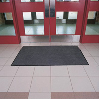 Poly-Tuft Matting, Wiper, 3' x 60' x 5/16", Charcoal - Edgewood Matting PTF200300