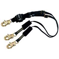 Force2 Adjustable Shock-Absorbing Lanyard, 6', Snap Hook Center, Snap Hook Leg Ends, Kevlar&reg;/Nomex&reg; - 3M DBI Sala Fall Protection 1246320C