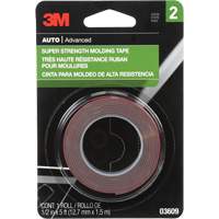 Super Strength Molding Tape, 1.52 m (5') L x 12.7 mm (1/2") W, 46 mils, Acrylic - 3M 03609C