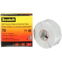 Ruban isolant en caoutchouc de silicone autofusionnant Scotch, 25,4 mm (1") x 9 m (30'), Gris, 12 mils - 3M 70-1X30