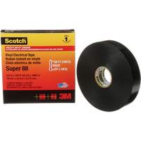 Ruban isolant Super 88 de calibre professionnel Scotch, 19 mm (3/4") la x 32,9 m (108') lo, 8,5 mils, Noir - 3M SUPER88-3/4X36