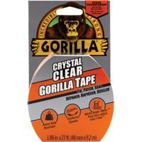 Crystal Clear Tape, 48 mm (1-7/8") x 8.3 m (27'), Clear - Gorilla 6127002
