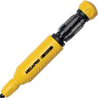 Original SHAFTLOK 15-in-1 Multi-Bit Screwdriver, 8-37/50" L, Textured Handle - Megapro 151SL44