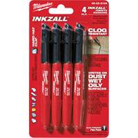 Marqueur Inkzall, Noir, Pointe Fin - Milwaukee 48-22-3104