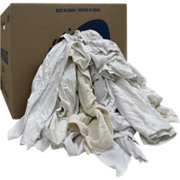 Boîte de chiffons d'essuyage, Ganzie, Blanc, 20 lb - Rotex RD415-C20