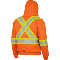 338SF Flame-Resistant Zip Style Hoodie, Men's, X-Large, High Visibility Orange, 22 cal/cm² - Pioneer V2570450-XL