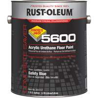 Peinture d'acrylique pour plancher Concrete Saver 5600 System, 1 gal., &agrave; l'eau, Brillant, Bleu - Rust-Oleum 261117