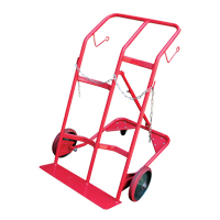 Cylinder Cart, Mold-on Rubber Wheels, 25-1/2"W x 7"L Base, 350 lbs. - Vestil CYHT-350