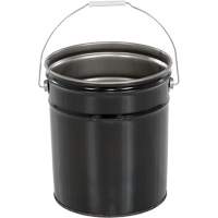 Seau, Acier, 5 gal. - Vestil PAIL-STL-RI-UN
