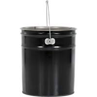 Seau, Acier, 5 gal. - Vestil PAIL-STL-RI-UN