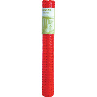 Plastic Snow Fence, 50' L x 4' W, Orange -  