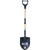 Pelle ronde robuste, Lame Acier au carbone, Bois dur, Manche Prise en D - Outils Aurora 