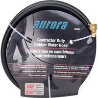 Contractor Duty Rubber Hose, Rubber, 5/8" dia. x 50' - Aurora Tools 
