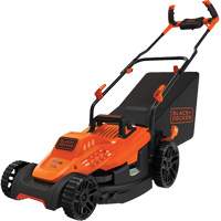 Tondeuse &agrave; gazon avec poign&eacute;e confortable, Pouss&eacute;e, &eacute;lectrique, Largeur de coupe 15" - Black & Decker BEMW472BH