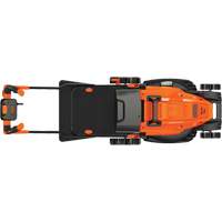 Tondeuse &agrave; gazon avec poign&eacute;e confortable, Pouss&eacute;e, &eacute;lectrique, Largeur de coupe 17" - Black & Decker BEMW482BH