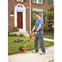 3-in-1 Compact Mower, Push Walk-Behind, Electric, 12" Cutting Width - Black & Decker MTE912