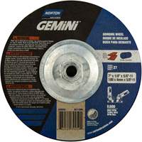 Meule &agrave; tronçonner Gemini, 7" x 1/8", Arbre de 5/8"-11, Type 27, Oxyde d'aluminium, 8600 Tr/min - Norton 66252939259