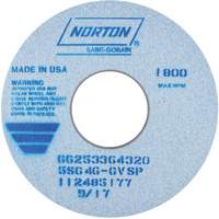 Tool Room Wheel, Type 01, Ceramic Alumina, 14" x 1-1/2" - Norton 66253364320