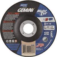 Right Angle Grinder Reinforced Cut-Off Wheels - RightCut , 5" x 0.045", 7/8" Arbor, Type 27, Aluminum Oxide, 12225 RPM - Norton 66252842036